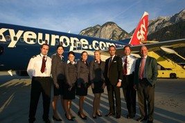 SkyEurope - Jungfernflug Wien - Innsbruck - BILD