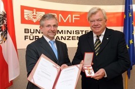 Vizekanzler Molterer mit Post-Chef Anton Wais