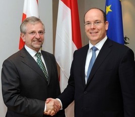 Vizekanzler Molterer traf Fürst Albert von Monaco