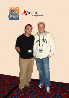 ncm-Programmierer-Duo bei der Oscon Konferenz in Portland, USA