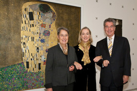 BP Heinz Fischer eröffnet 'Gustav Klimt und die Kunstschau 1908' im
Belvedere - BILD