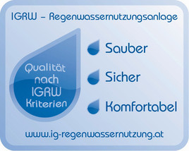 Die Nutzung von Regenwasser ist sicher, sauber und komfortabel! -
BILD