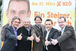 Das BZÖ startete heute im Rahmen einer Großveranstaltung in der Fürstenfelder Stadthalle in den steirischen Gemeinderatswahlkampf 2010.