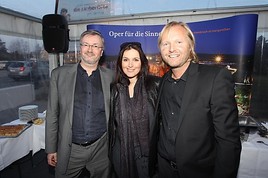 v.l.n.r. Andreas Egger, Geschäftsführer oeticket Barbara Karlich, Wolfgang Werner, Intendant Opernfestspiele St. Margarethen.