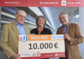 Wiener Linien: 10.000 Euro Spende für Kriminalitätsopfer