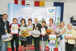 NÖM AG Gewinnübergabe zur Burgenlandmilchkampagne