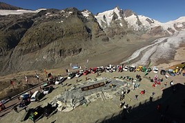1. Int. Leistungsschau Elektromobilität Großglockner am 26. August 2010 auf der Kaiser-Franz-Josefs-Höhe (2.369m) =