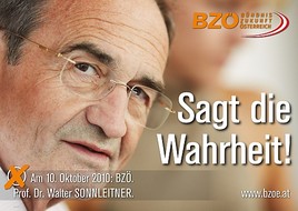 Die Zukunftsmacher! - BZÖ-Bucher und Sonnleitner präsentierten BZÖ-Wien Plakatkampagne - BILD =