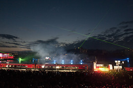 ÖBB/Siemens railjet bei der Linzer Klangwolke 2010