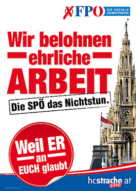FPÖ präsentiert Schlussserie ihrer Wahlplakate für die Wien-Wahl