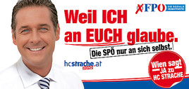 FPÖ präsentiert Schlussserie ihrer Wahlplakate für die Wien-Wahl
