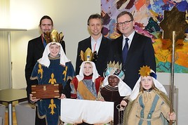 Sternsinger bei ÖVP-Klubobmann Karlheinz Kopf - BILD =
