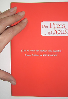 'Der Preis ist heiß!' - Die rote Preisbibel von Kohl & Partner - BILD