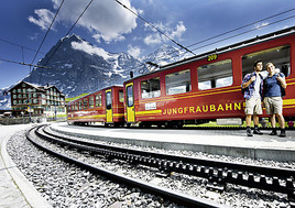 'Jungfraubahn-Bänkli' im Prater, 2.-3. Juli 2011 - BILD