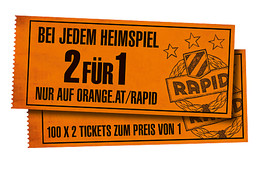 Zwei Rapid Tickets zum Preis von einem für Orange Kunden