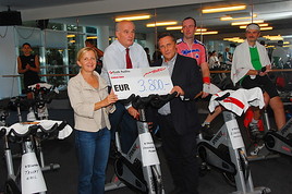 Spinning-Fans ließen Pedale für den guten Zweck glühen