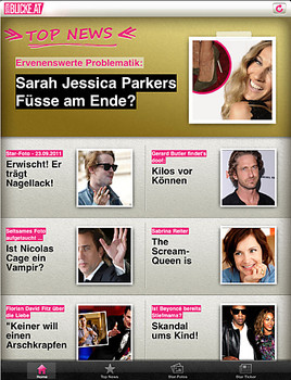 BILD zu OTS - Seitenblicke iPad App