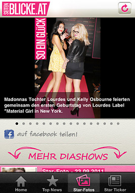BILD zu OTS - Seitenblicke iPhone App