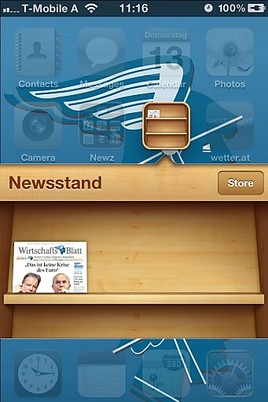 BILD zu OTS - iPhone Newsstand