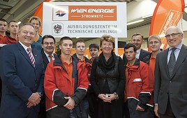 Wien Energie Stromnetz: Lehrlinge bekommen neues Ausbildungszentrum
in Simmering - BILD  =
