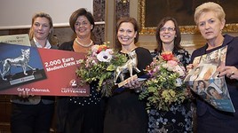 BILD zu OTS - Dr. Elisabeth Pechmann (Ogilvy), Mag. Bettina Glatz-Kremsner (Vorstandsdirektorin Österreichische Lotterien), Mag. Sandra Baierl  ...