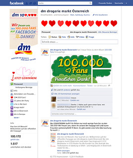 dm im Dialog mit über 100.000 Facebook-Fans