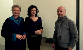 BM Schmied, Kommissärin Schlegel und Kommissär Ritter zur Schlüsselübergabe in Venedig