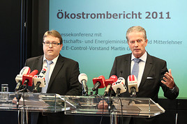 Mitterlehner: 'Erfreuliche und dynamische Entwicklung bei Ökostrom' =
