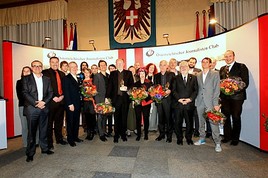BILD zu OTS0099 und APA0175. Verleihung des Dr. Karl Renner Publizstikpreis 2011 an Helene Maimann, Michael Schrott und Walter Gröbchen. Nominiert  ...