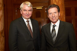 BILD zu OTS - Im Bild v.l.n.r. Rektor Heinrich Schmidinger (Präsident der Universitätenkonferenz (uniko)) und Karlheinz Töchterle (Bundesminister  ...