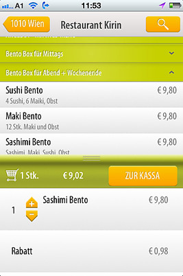 Neue Mjam.at Mobile App zur Essensbestellung - BILD  =
