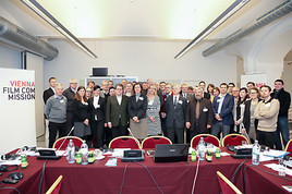 BILD zu OTS - TeilnehmerInnen aus Stockholm und Wien bei der Konferenz der VIENNA FILM COMMISSION im Wiener Rathaus