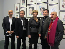 BILD zu OTS - v.l.n.r. Gottfried Gusenbauer, Wolfgang Derler, Barbara Schwarz, Petar Pismestrovic, Gustav Peichl