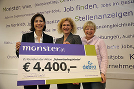 Monster.at unterstützt die Schmetterlingskinder - BILD