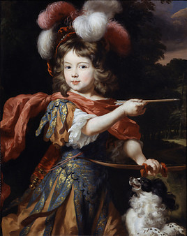 Nicolaes Maes, Porträt eines Jungen als Adonis, gegen 1670. Nicolaes Maes, Porträt eines Jungen als Adonis, gegen 1670.