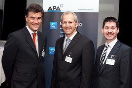 BILD zu OTS -  Experten diskutierten beim Branchenfrühstück der APA-IT neue Trends und Erfolgsfaktoren rund um Managed Hosting und Cloud Computing.  ...