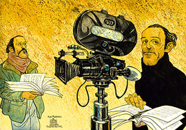 BILD zu TP/OTS - THEATERHOTEL-b4C 2012: MARKOVICS -Karikatur