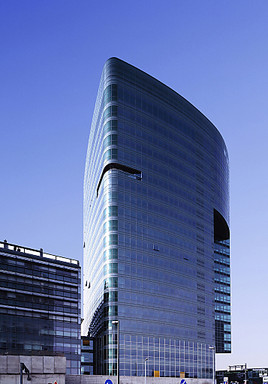 Tech Gate Tower in Wien 22 . Architekturbüros Holzbauer & Partner und Frank & Partner