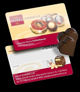 BILD zu OTS - Heindl SchokoClub-Karte mit zartem Schokoladenduft