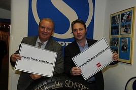 BILD zu OTS - Bgm. Fritz Knotzer, Str. Andreas Babler (v.l.n.r.)