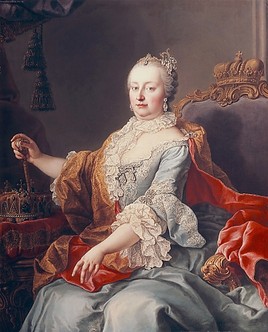 Maria Theresia. Gemälde von M. v. Meytens Maria Theresia. Gemälde von M. v. Meytens