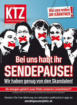 Sendepause für Politiker in der Kärntner Tageszeitung