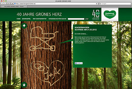 BILD zu OTS - User können sich ihre Steiermark-Erinnerungen virtuell in den Baum schnitzen.