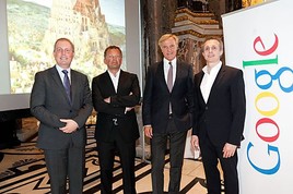 BILD zu OTS - Im Bild v.l.n.r.: Dr. Paul Frey (Kaufmännischer Direktor des KHM) , Mag. Peter Weinhäupl (Managing Director Leopold Museum), Dr.  …
