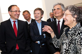 Leopold Museum im MQ Bundeskanzler Faymann bei 'Klimt persönlich' im Leopold Museum