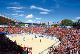 Die Beach-Saison ist eröffnet: Start der Vergabe der Boarding Pässe
für den A1 Beach Volleyball Grand Slam - BILD