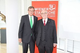 BILD zu OTS - Im Bild v.l.n.r.: Mag. Robert Lasshofer, Generaldirektor der Wiener Städtischen Versicherung und Dr. Günter Geyer,  …