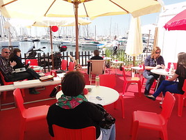 Terrasse des Pavillons der AUSTRIAN Film Commissions & Funds in Cannes Terrasse des Pavillons der AUSTRIAN Film Commissions & Funds in Cannes