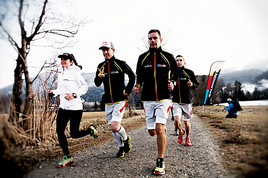 SALOMON Athleten Sabine Kozak, Markus Kröll und Jonathan Wyatt SALOMON Athleten Sabine Kozak, Markus Kröll und Jonathan Wyatt