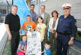 Im Bild v.l.n.r.: Ing. Richard Hermann (Bürgermeister Purbach), DI Thomas Leitner (KFV-Landesstellenleiter Burgenland), Ing. Bernd Toplak … Im Bild v.l.n.r.: Ing. Richard Hermann (Bürgermeister Purbach), DI Thomas Leitner (KFV-Landesstellenleiter Burgenland), Ing. Bernd Toplak …